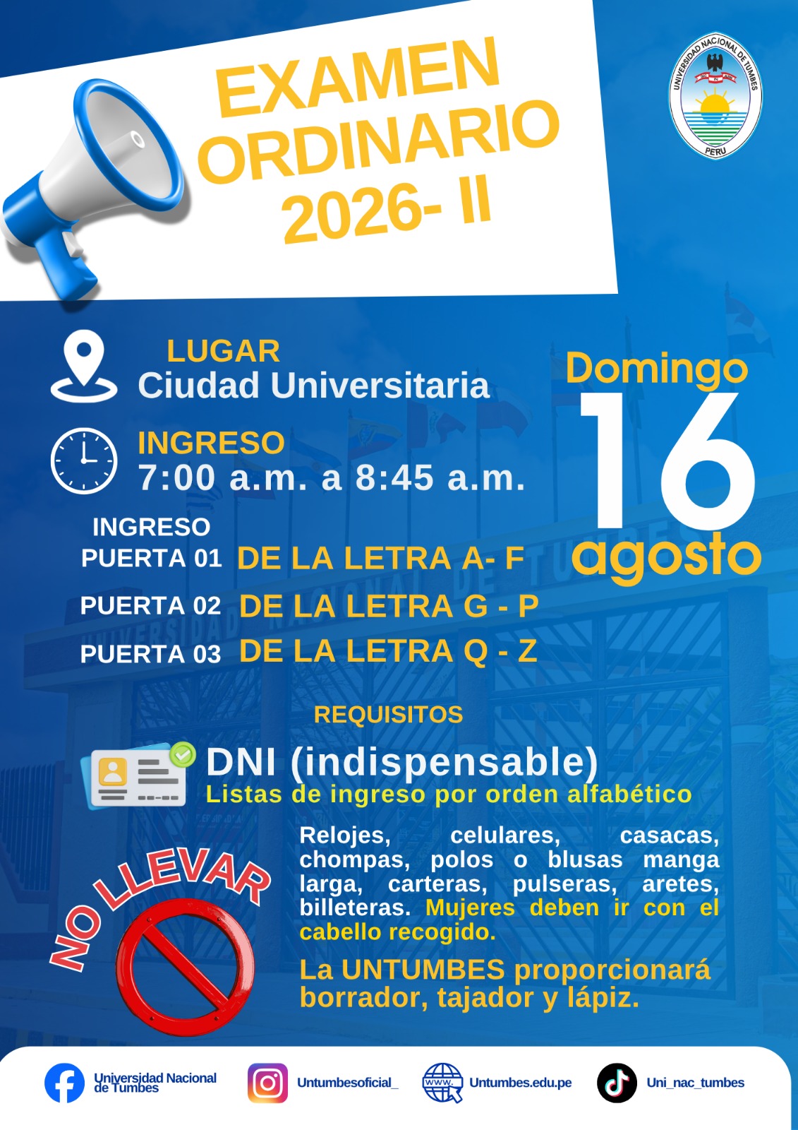 EXAMEN ORDINARIO 2026 -II
